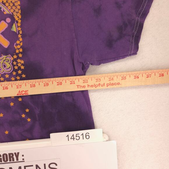 Woodstock 1969 Short Sleeve Crew Neck Graphic Shirt Womens Size XL Tie Dye - Picture 7 of 9